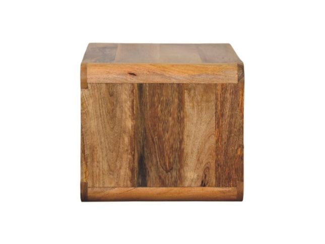 22" Oak Solid Wood One Drawer Floating Nightstand