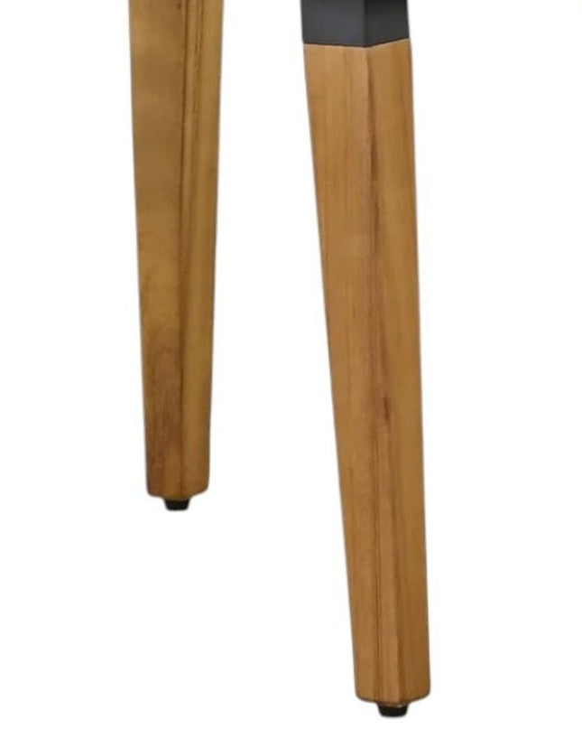 Five Piece Light Gray and Tan Wicker Upholstered Cushions Two Person Seating Group With Table