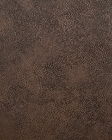 30" Ivory Brown And Black Boucle Faux Leather And Steel Bar Height Swivel Bar Chair