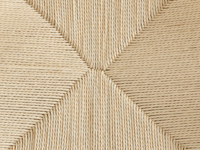 27" Natural Rush and Solid Wood Backless Counter Height Bar Chair