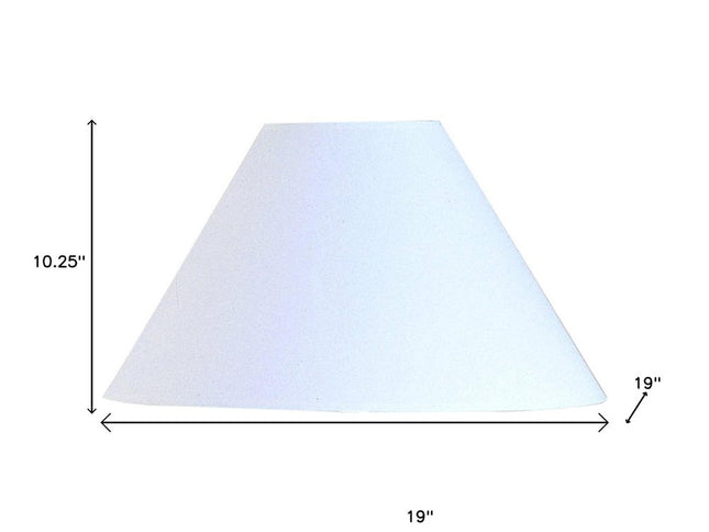 Off White Linen Plain Empire Lamp Shade