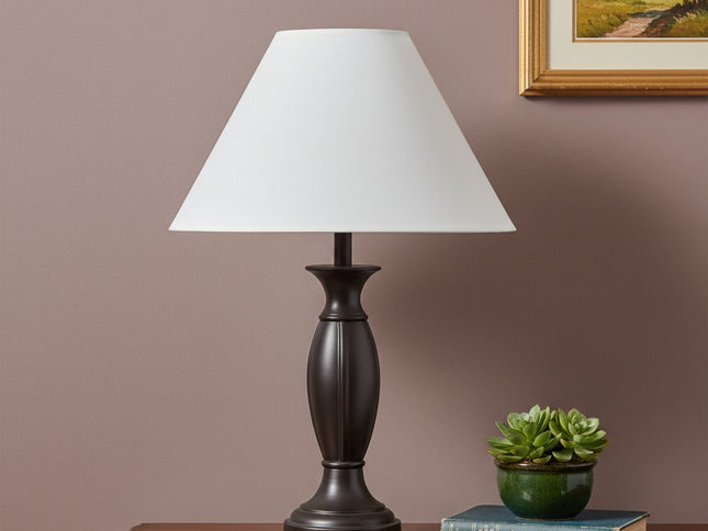 Off White Linen Plain Empire Lamp Shade