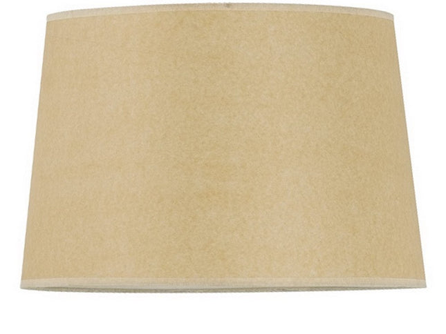 Tan Paper Plain Drum Lamp Shade