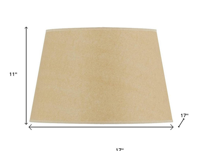Tan Linen Plain Drum Lamp Shade