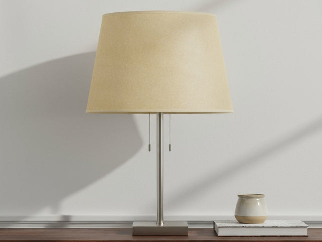 Tan Linen Plain Drum Lamp Shade