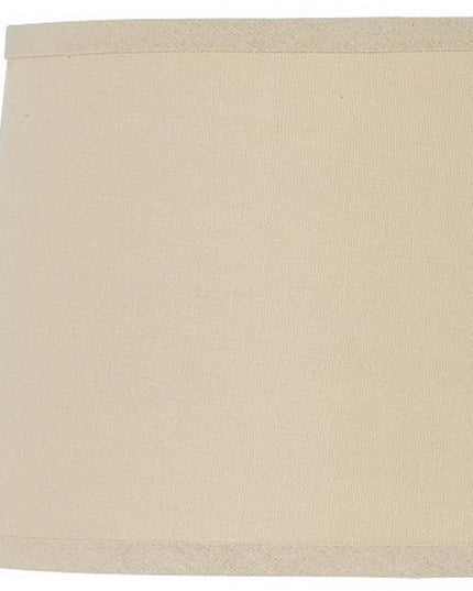Tan Linen Drum Lamp Shade