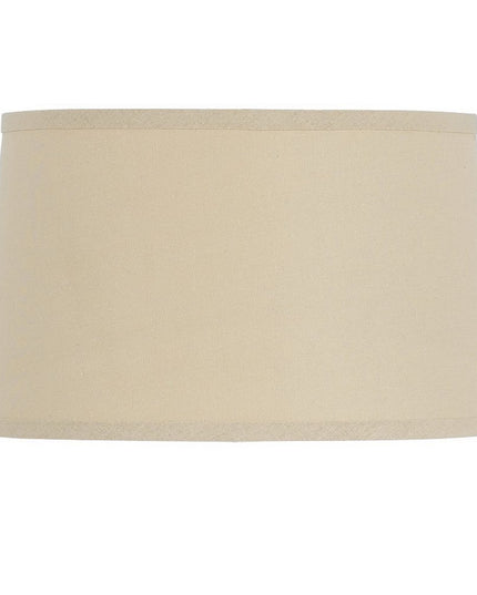 Tan Linen Drum Lamp Shade