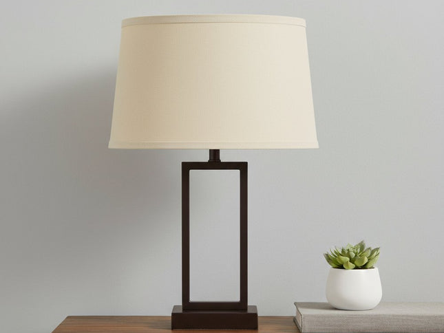 Tan Linen Drum Lamp Shade