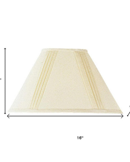 Off White Linen Pleated Empire Lamp Shade