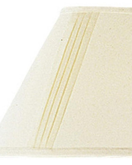 Off White Linen Pleated Empire Lamp Shade