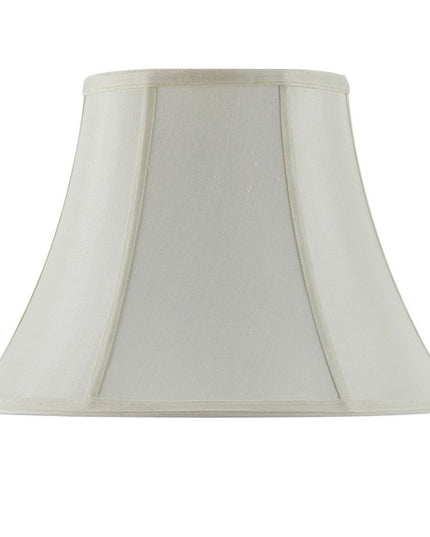 Eggshell Linen Piped Bell Lamp Shade