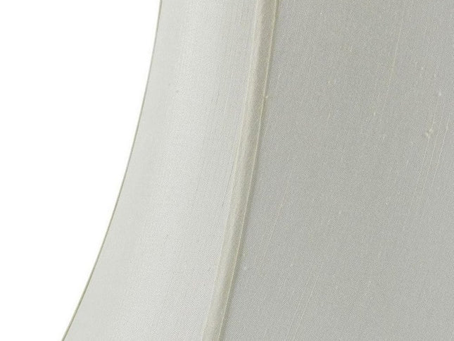 Eggshell Linen Piped Bell Lamp Shade