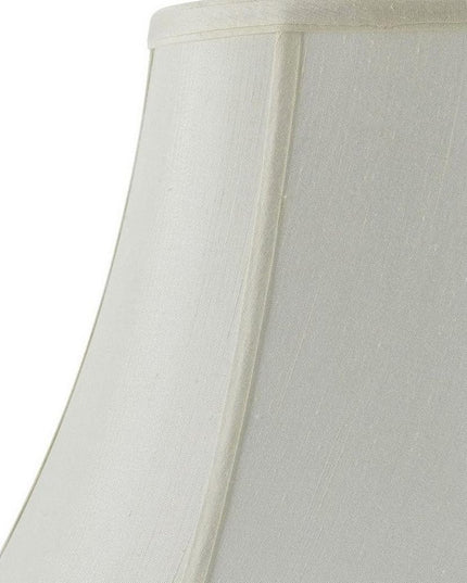 Eggshell Linen Piped Bell Lamp Shade