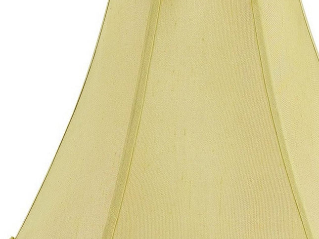 Champagne Gold Linen Piped Bell Lamp Shade