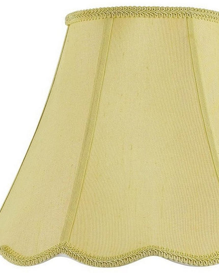 Champagne Gold Linen Piped Bell Lamp Shade