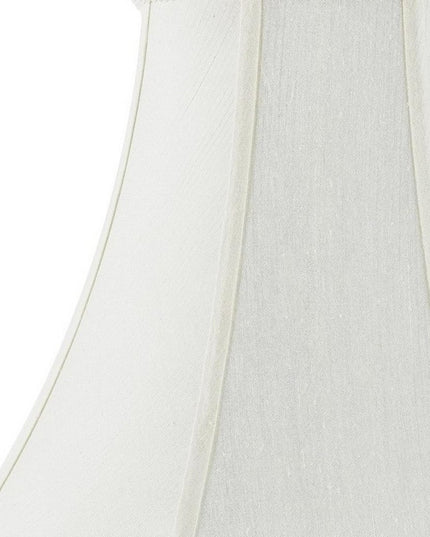 Eggshell Linen Piped Bell Lamp Shade