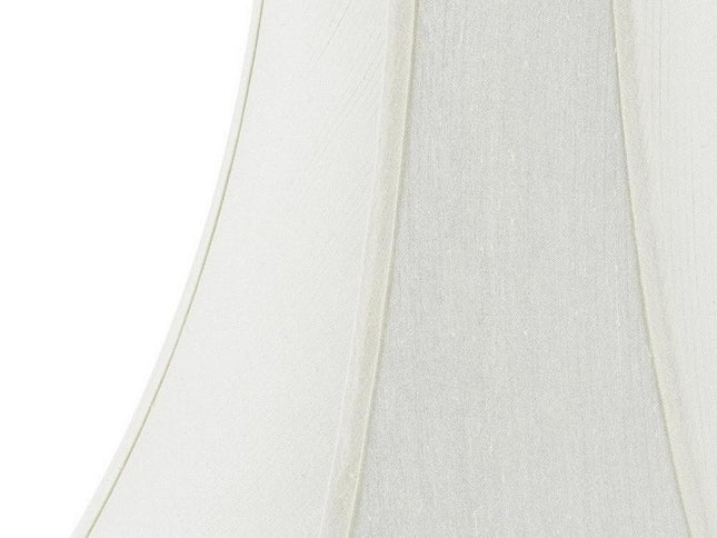 Eggshell Linen Piped Bell Lamp Shade