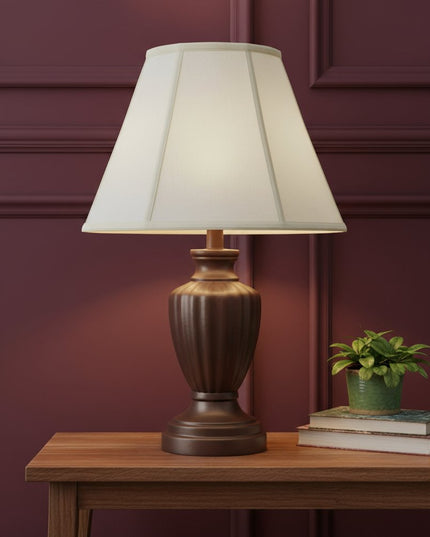 Eggshell Linen Piped Empire Lamp Shade