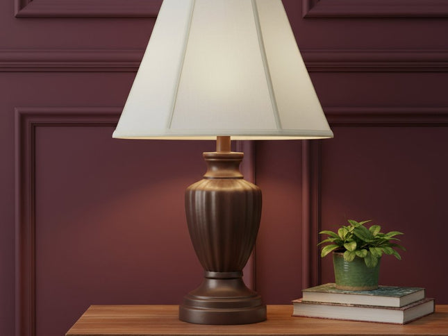 Eggshell Linen Piped Empire Lamp Shade
