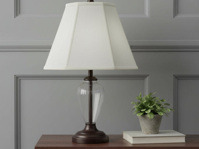 Eggshell Linen Piped Empire Lamp Shade
