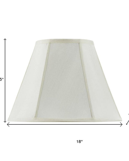 Eggshell Linen Piped Empire Lamp Shade