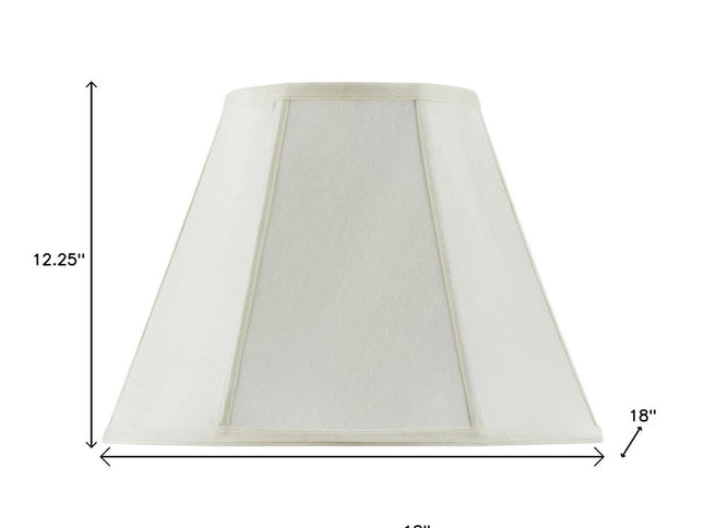 Eggshell Linen Piped Empire Lamp Shade