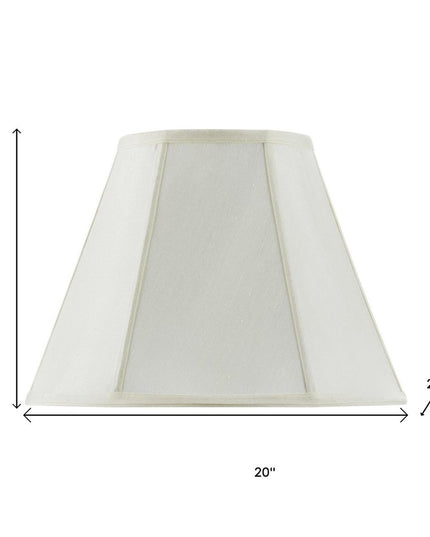 Eggshell Linen Piped Empire Lamp Shade