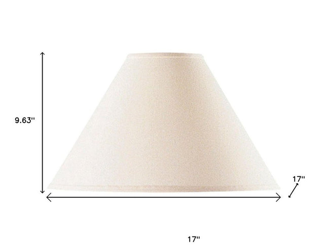Off White Linen Plain Empire Lamp Shade