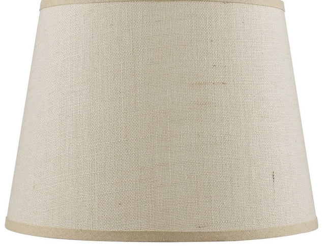 Light Brown Burlap Plain Drum Lamp Shade
