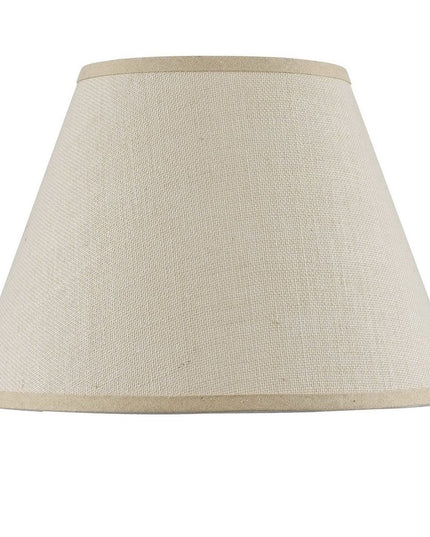Light Brown Burlap Plain Drum Lamp Shade