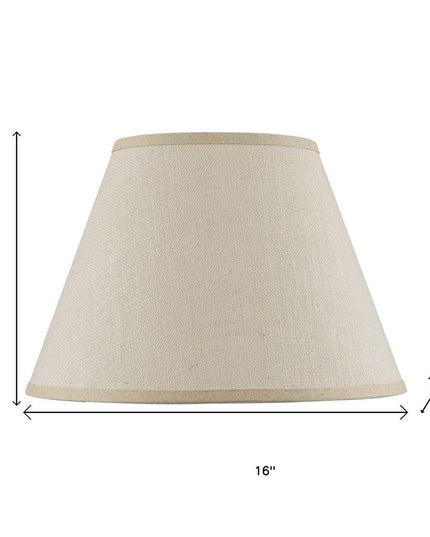 Light Brown Burlap Plain Drum Lamp Shade