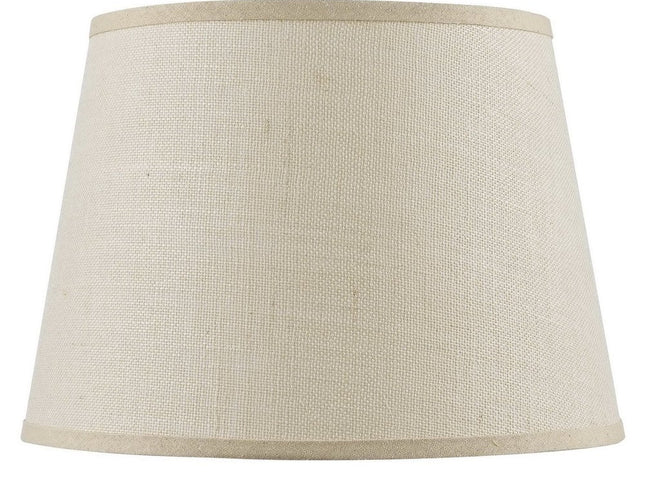 Light Brown Burlap Plain Drum Lamp Shade