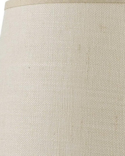 Light Brown Burlap Plain Drum Lamp Shade