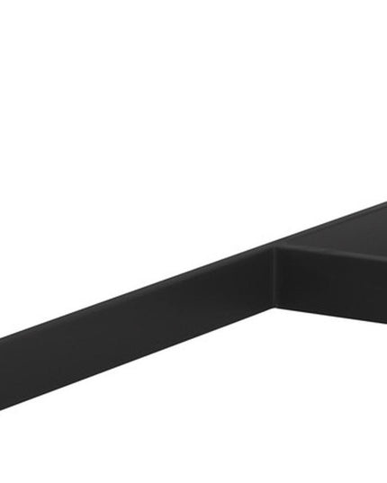 40" White and Black Glass and Iron Round Frame Coffee Table