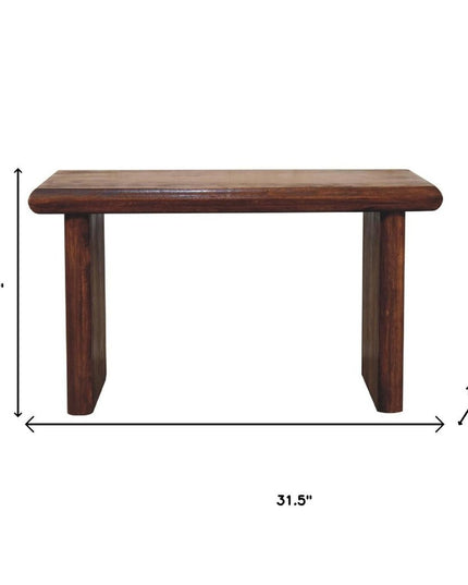 32" Chestnut Solid Wood Solid Coffee Table
