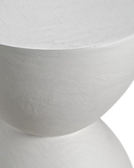 21" White Wood Square End Table