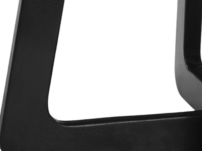 39" Brown and Black Solid Wood And Iron Round Cross Legs Coffee Table