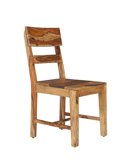 Nine Piece Brown Solid Wood Dining Set with Eight Chairs and One Bench