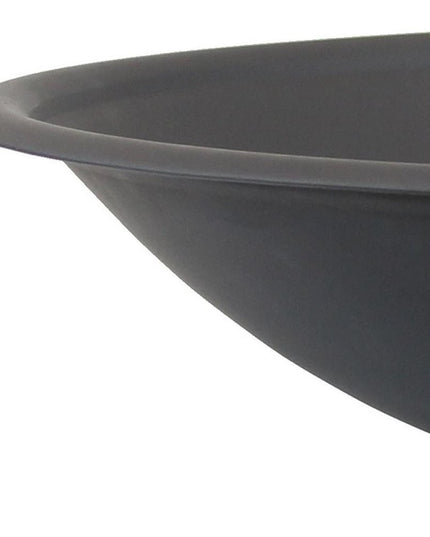 23" Black Steel Wood Burning Round Fire pit