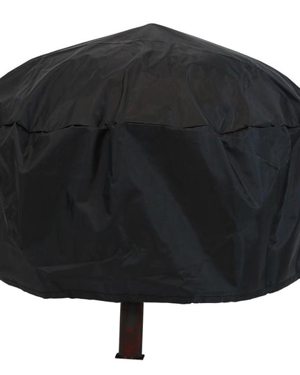 34" Bronze Steel Wood Burning Round Fire pit With Cover