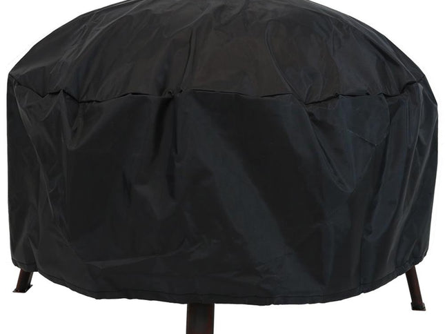 34" Bronze Steel Wood Burning Round Fire pit With Cover