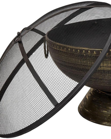 30" Bronze Steel Wood Burning Round Fire pit