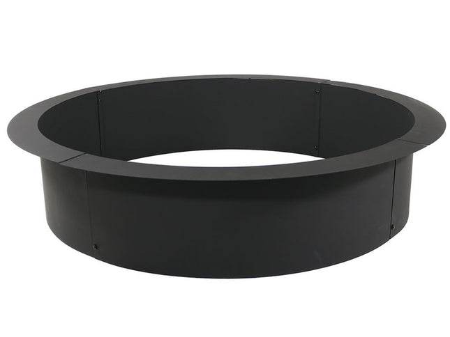 42" Black Steel Wood Burning Round Fire ring