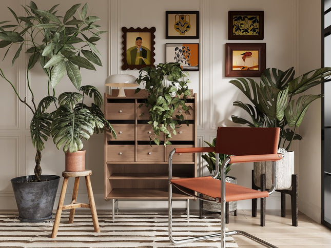 23" Silver And Terra Cotta Leather and Stainless Steel Arm Chair