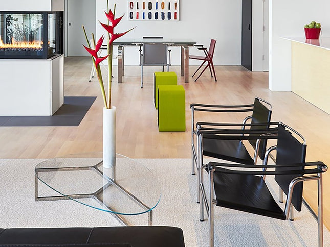 24" Silver Stainless Steel Arm Chair