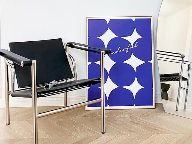 24" Silver Stainless Steel Arm Chair