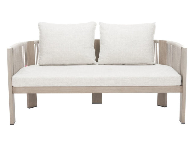 59" Beige Polypropylene Sofa