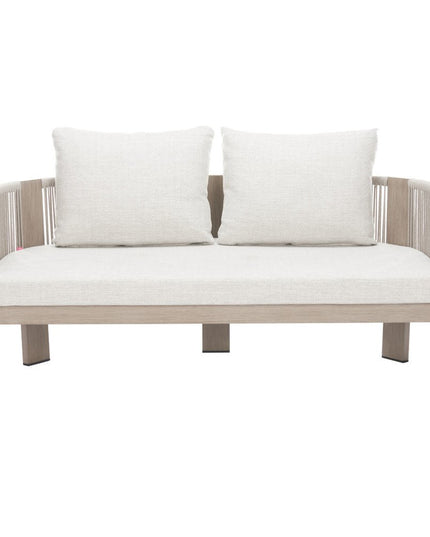 59" Beige Polypropylene Sofa