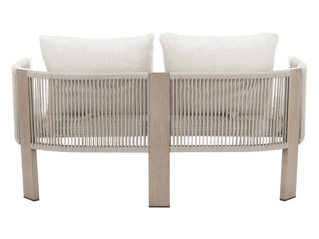 59" Beige Polypropylene Sofa