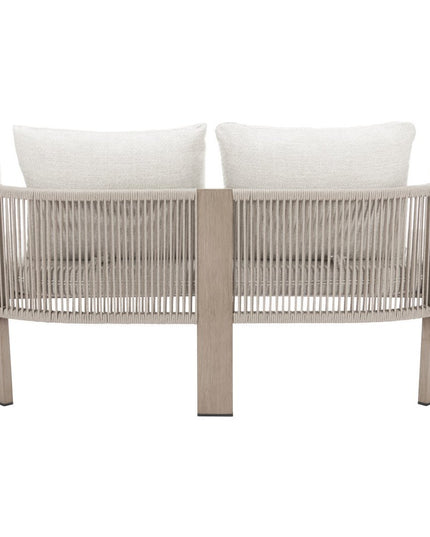 59" Beige Polypropylene Sofa